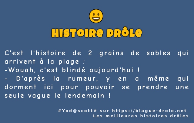 C'est l'histoire de 2 grains de sables qui...