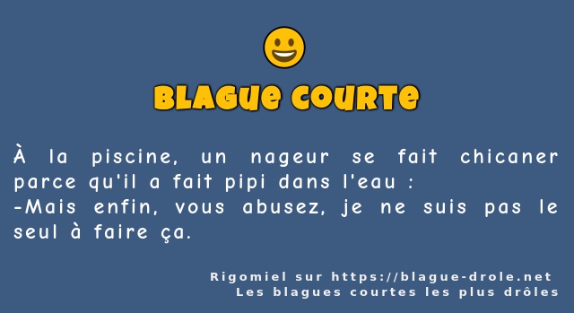 À la piscine, un nageur se fait chicaner...