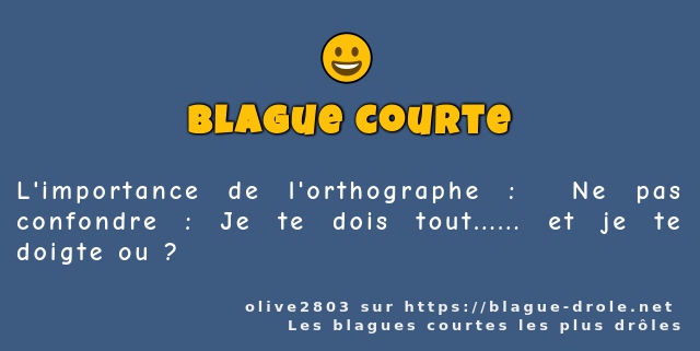 L'importance de l'orthographe :  Ne pas...