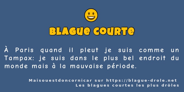 À Paris quand il pleut je suis comme un...