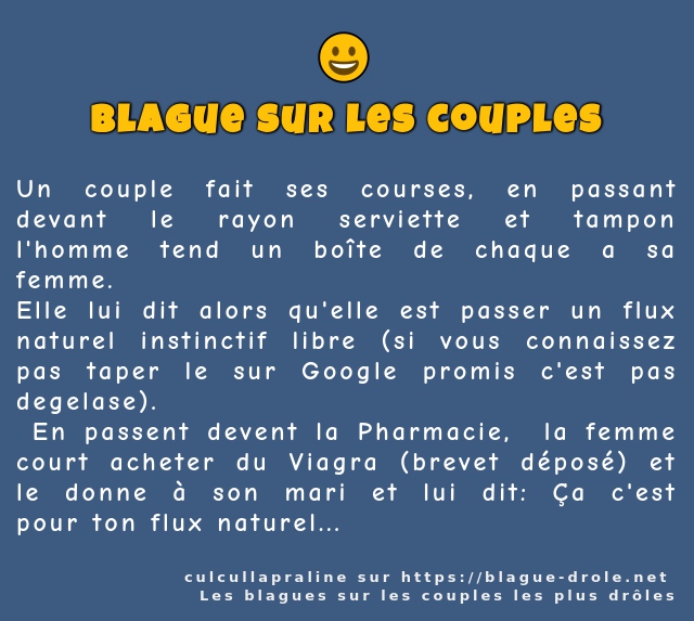 Un couple fait ses courses, en passant...