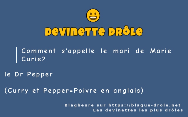 Comment s'appelle le mari de Marie Curie?
