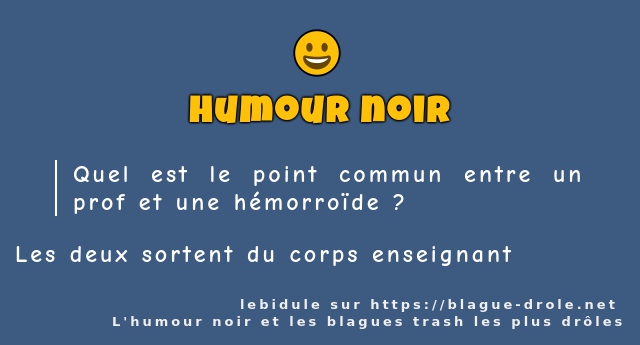 Quel est le point commun entre un prof et...