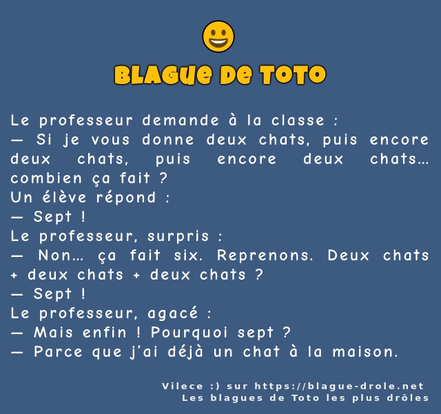 Le professeur demande à la classe :