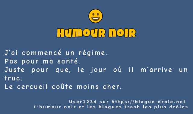 J’ai commencé un régime.