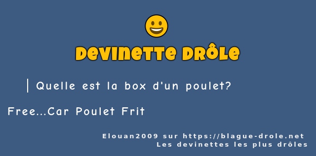 Quelle est la box d'un poulet?