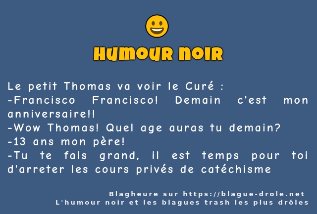 Le petit Thomas va voir le Curé :