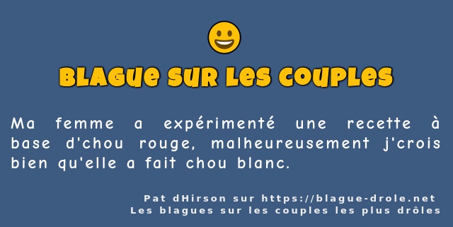 Ma femme a expérimenté une recette à base...