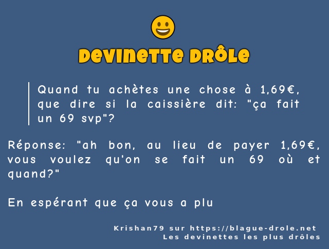Quand tu achètes une chose à 1,69€, que dire...