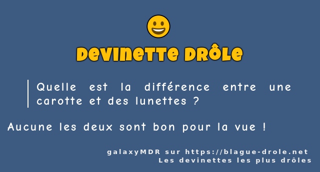 Quelle est la différence entre une carotte...