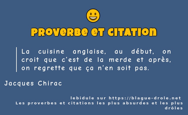 La cuisine anglaise, au début, on croit que...