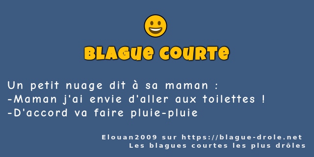 Un petit nuage dit à sa maman :