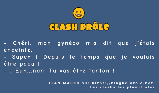 Chéri, mon gynéco m'a dit que j'étais...