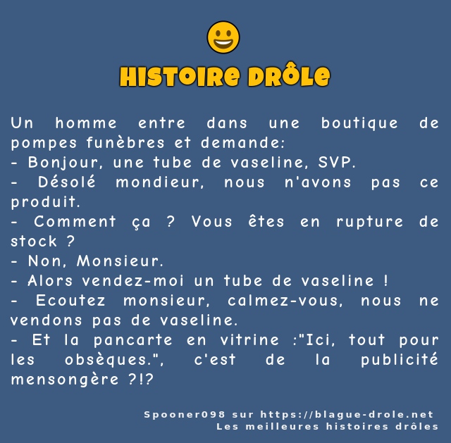 Un homme entre dans une boutique de pompes...