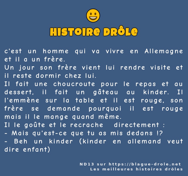 c'est un homme qui va vivre en Allemagne et...