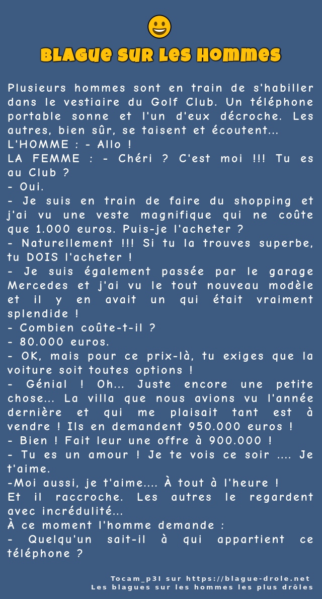 Plusieurs hommes sont en train de s'habiller...
