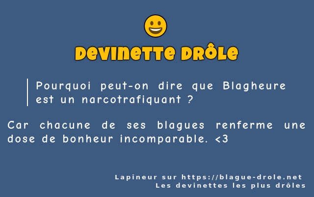 Pourquoi peut-on dire que Blagheure est un...