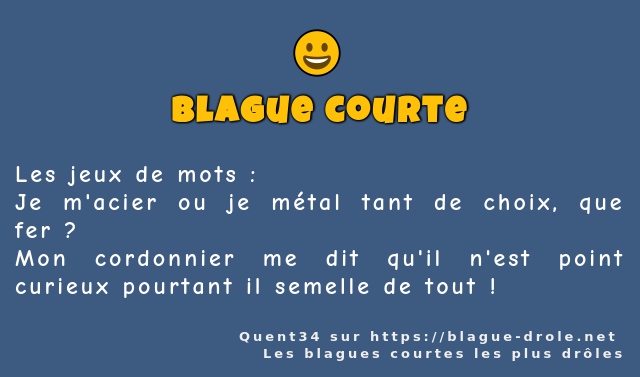 Les jeux de mots :