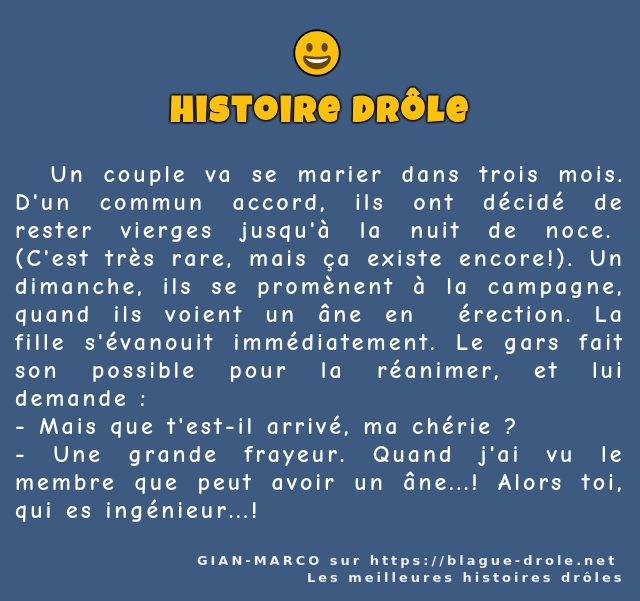   Un couple va se marier dans trois mois....