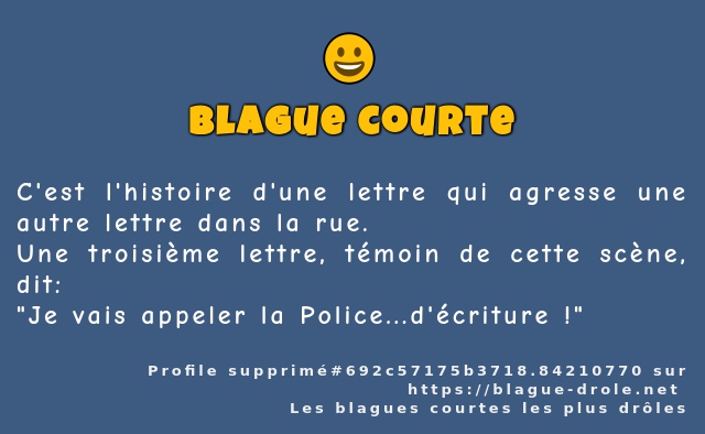 C'est l'histoire d'une lettre qui agresse...