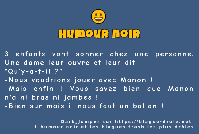 3 enfants vont sonner chez une personne. Une...