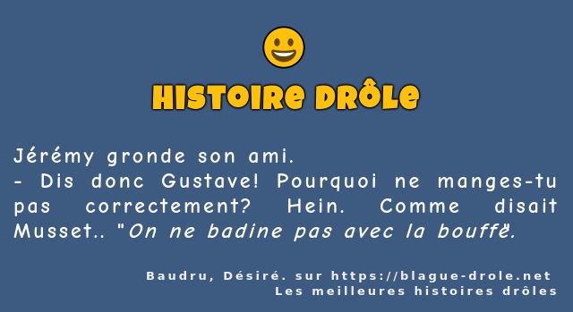 Jérémy gronde son ami.