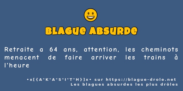 Retraite a 64 ans, attention, les cheminots...