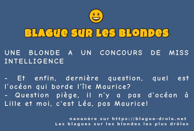UNE BLONDE A UN CONCOURS DE MISS...