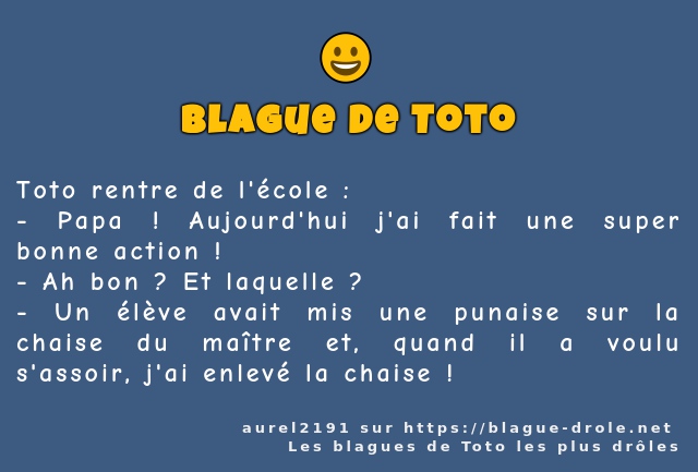 Toto rentre de l'école :