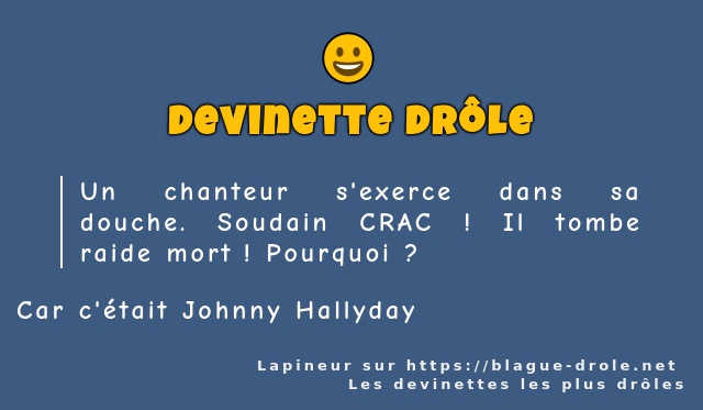 Un chanteur s'exerce dans sa douche. Soudain...