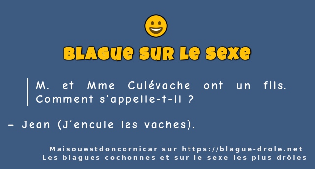 M. et Mme Culévache ont un fils. Comment...