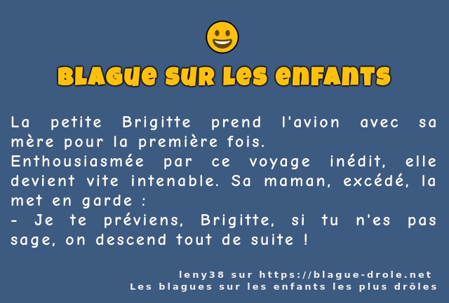 La petite Brigitte prend l'avion avec sa...