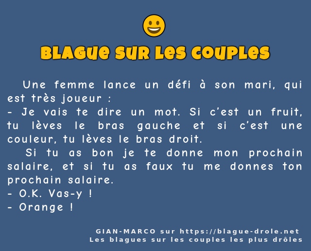   Une femme lance un défi à son mari, qui...