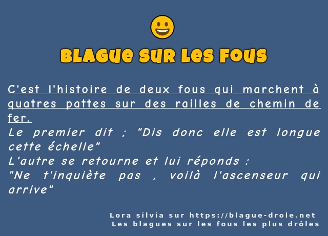 C'est l'histoire de deux fous qui marchent à...