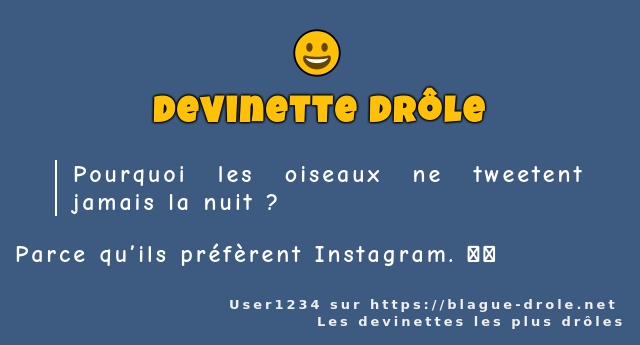 Pourquoi les oiseaux ne tweetent jamais la...