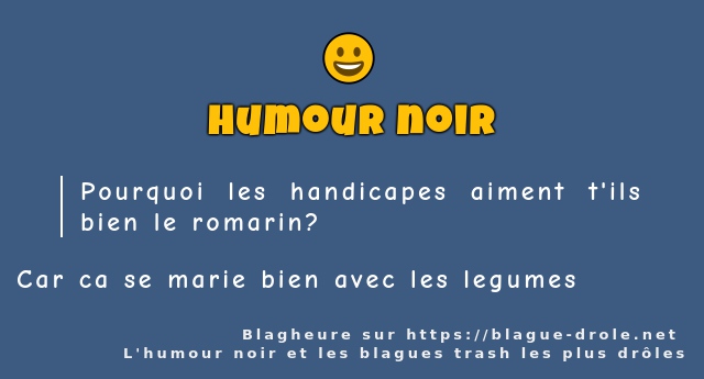 Pourquoi les handicapes aiment t'ils bien le...