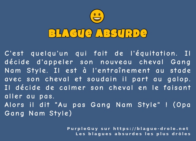 C'est quelqu'un qui fait de l'équitation. Il...