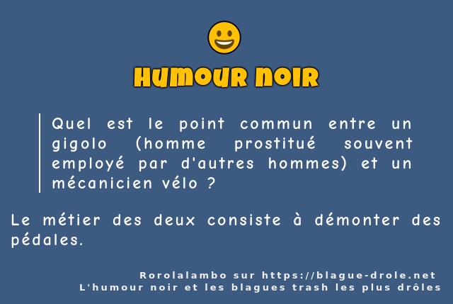 Quel est le point commun entre un gigolo...