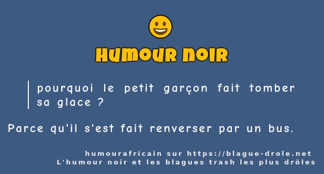 pourquoi le petit garçon fait tomber sa...