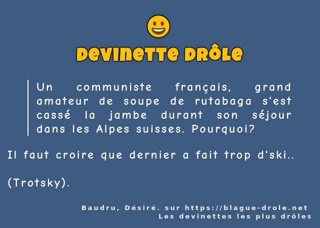 Un communiste français, grand amateur de...