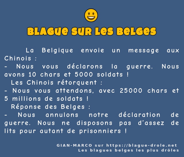    La Belgique envoie un message aux...