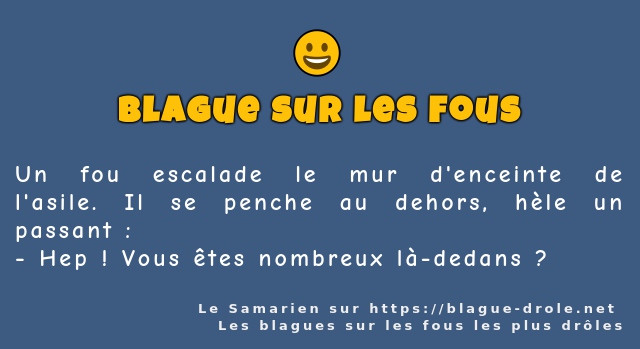Un fou escalade le mur d'enceinte de...