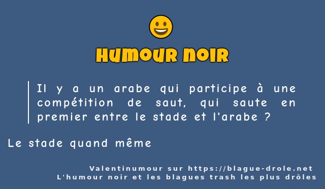 Il y a un arabe qui participe à une...