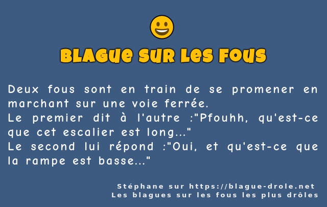 Deux fous sont en train de se promener en...