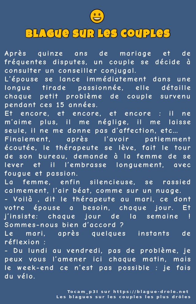 Après quinze ans de mariage et de fréquentes...
