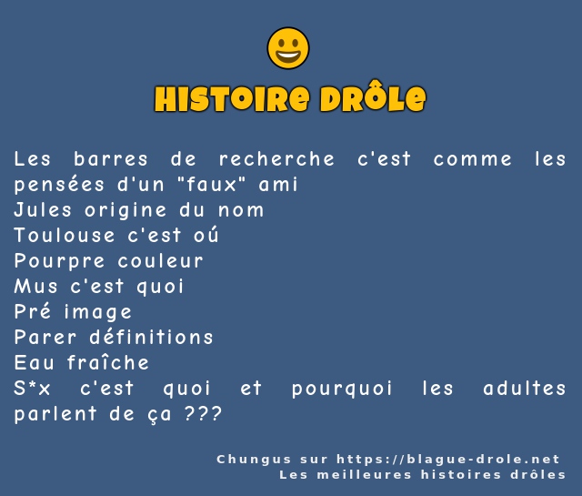 Les barres de recherche c'est comme les...