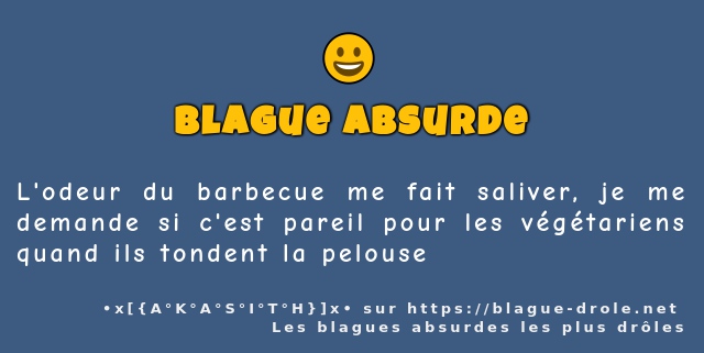 L'odeur du barbecue me fait saliver, je me...