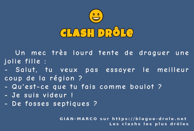  Un mec très lourd tente de draguer une...
