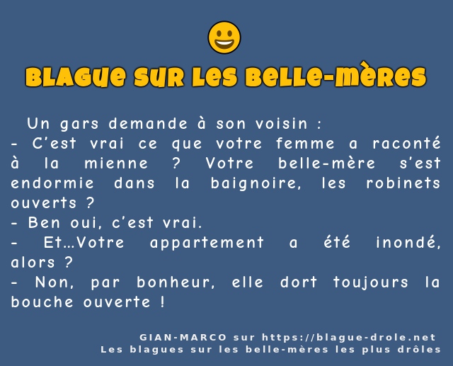   Un gars demande à son voisin :