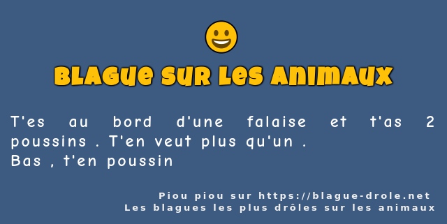 T'es au bord d'une falaise et t'as 2...